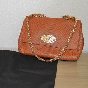 Mulberry Lily Python Leather Handbag